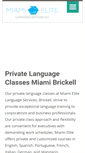 Mobile Screenshot of miamielitelanguageservices.com